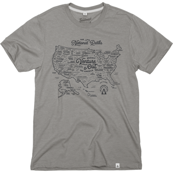 THE LANDMARK PROJECT National Park Map Tee