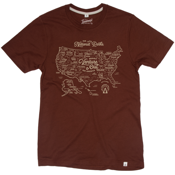 THE LANDMARK PROJECT National Park Map Tee