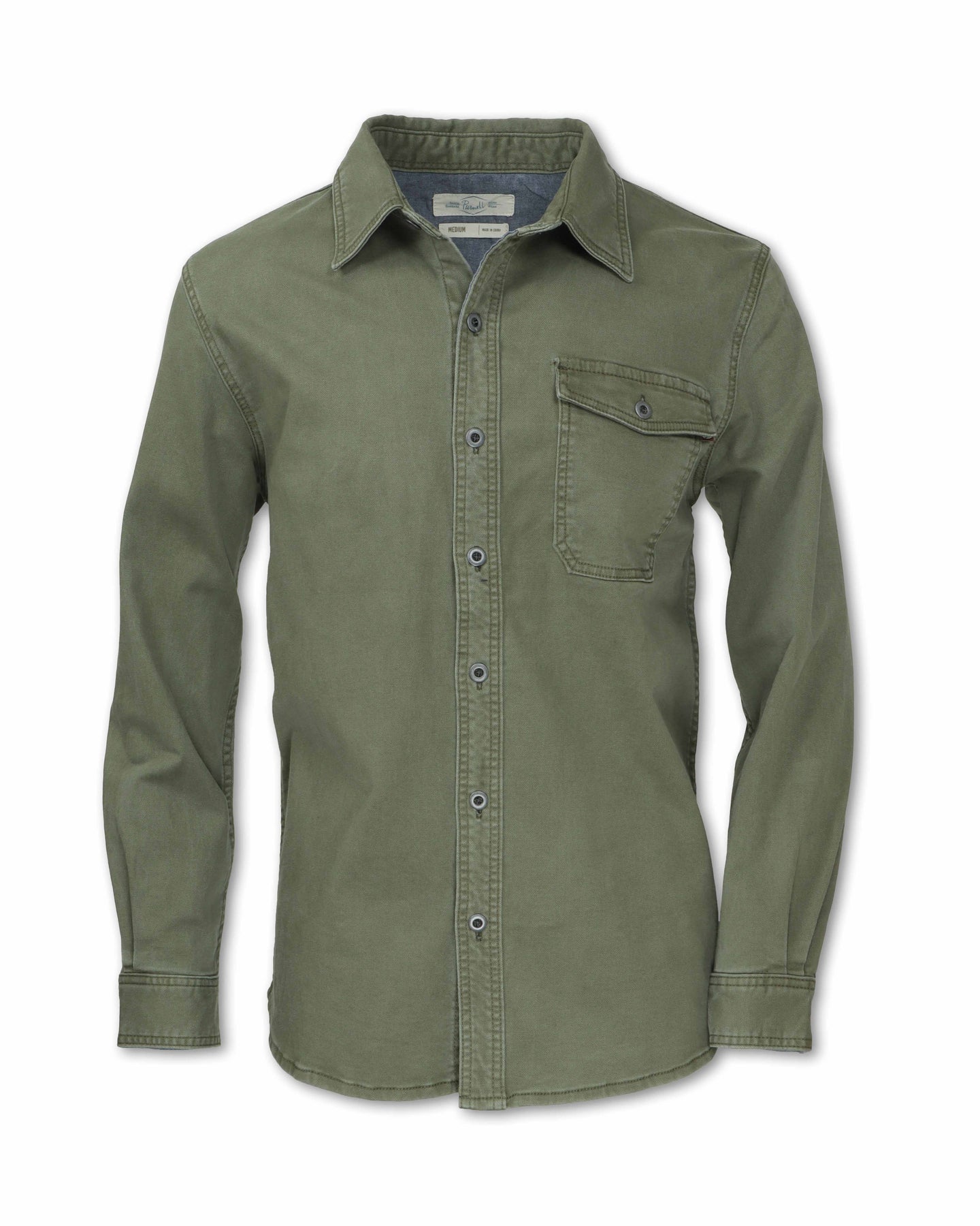 PURNELL Stretch Canvas Work Shirt
