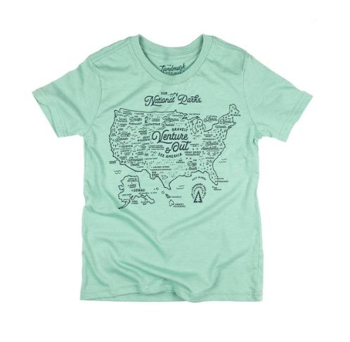 THE LANDMARK PROJECT National Park Map Youth Tee