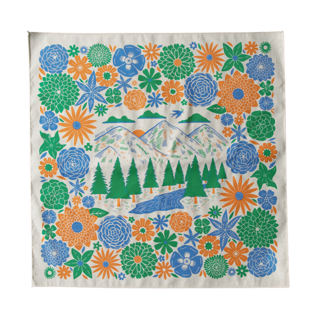 NATURE BACKS Bloom Bandana