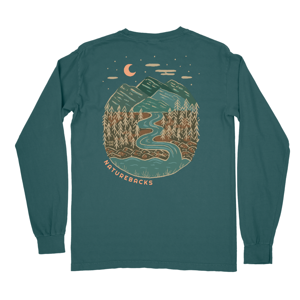 NATURE BACKS Evergreen Long Sleeve