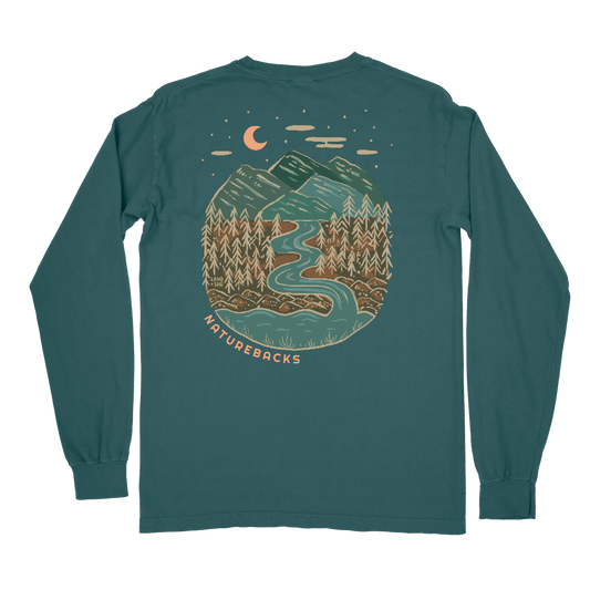 NATURE BACKS Evergreen Long Sleeve