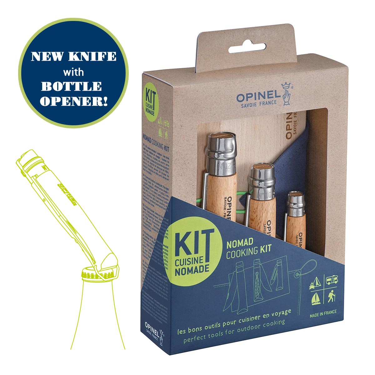 OPINEL Nomad Kitchen Kit With Bottle Opener