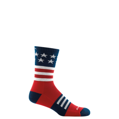 DARN TOUGH Captain Stripe Micro Crew Lightweight Socks