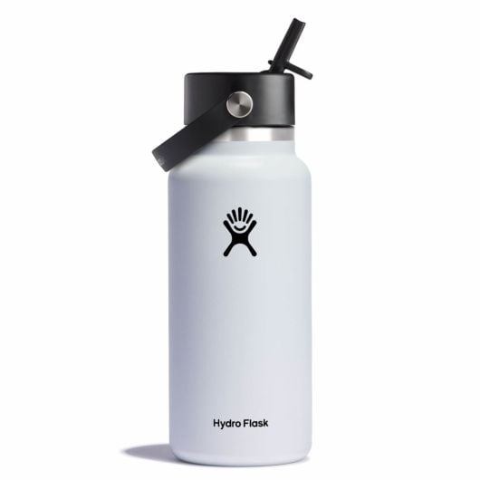 HYDRO Wide Mouth Insulated Bottle With Flex Straw